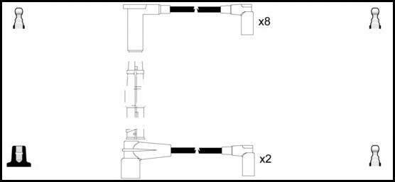 Kit de câbles d'allumage LEMARK HOES501