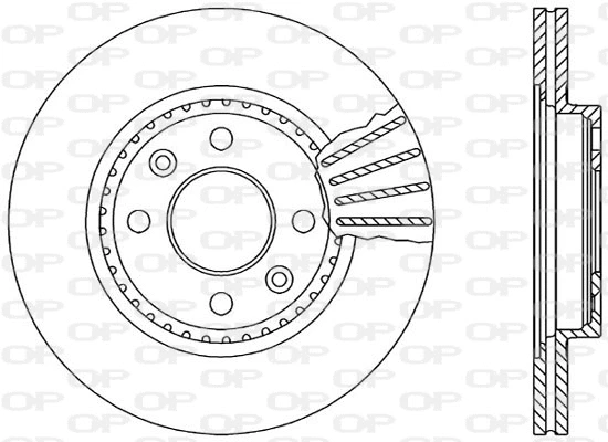 Disque de frein OPEN PARTS BDA1462.20