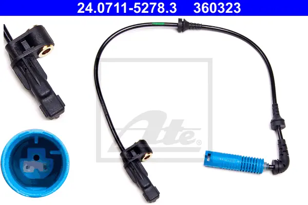 Capteur, vitesse de roue ATE-APAC 24.0711-5278.3