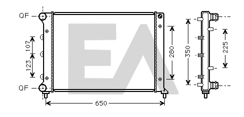 Radiateur, refroidissement du moteur EACLIMA 31R03029