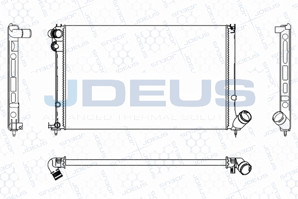 Radiateur, refroidissement du moteur JDEUS M-0210250