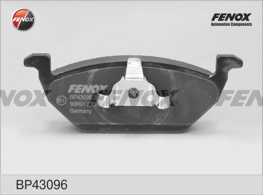 Kit de plaquettes de frein, frein à disque FENOX BP43096