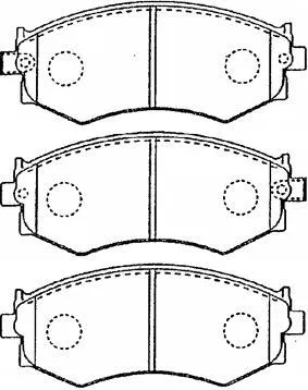 Kit de plaquettes de frein, frein à disque AISIN B1N020
