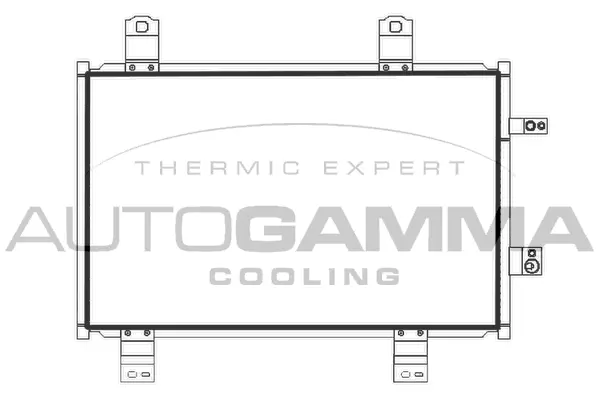 Condenseur, climatisation AUTOGAMMA 107787