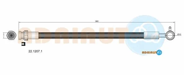 Flexible de frein ADRIAUTO 22.1207.1