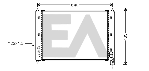 Radiateur, refroidissement du moteur EACLIMA 31R77070