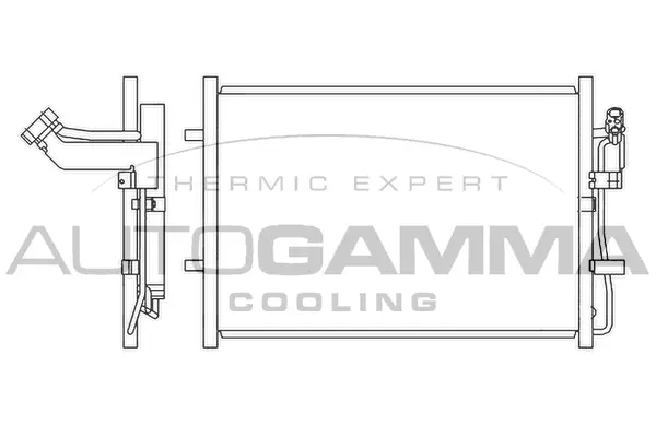 Condenseur, climatisation AUTOGAMMA 105618