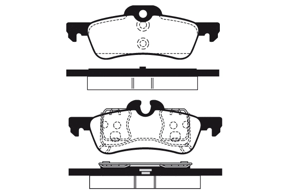 Kit de plaquettes de frein, frein à disque Technika 02083