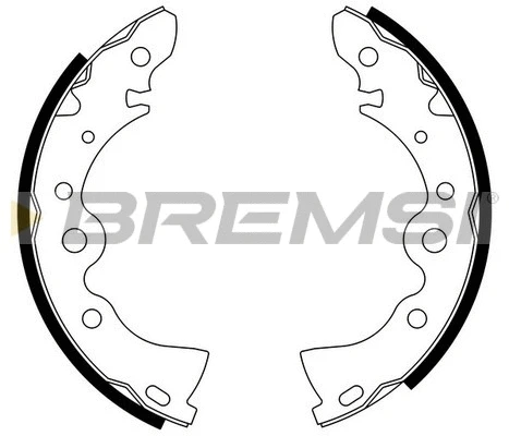 Jeu de mâchoires de frein BREMSI GF0843