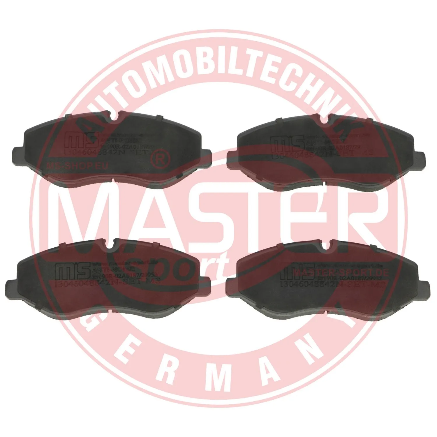 Kit de plaquettes de frein, frein à disque MASTER-SPORT GERMANY 13046048842N-SET-MS