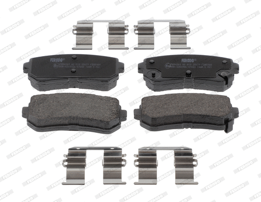 Kit de plaquettes de frein, frein à disque FERODO FDB5066