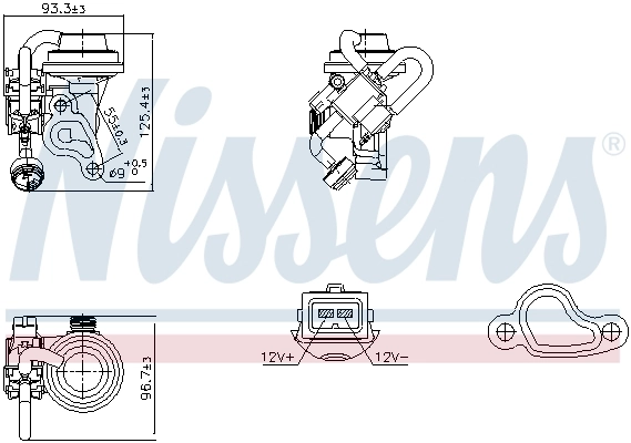 Vanne EGR NISSENS 98344