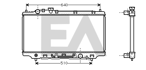Radiateur, refroidissement du moteur EACLIMA 31R52045