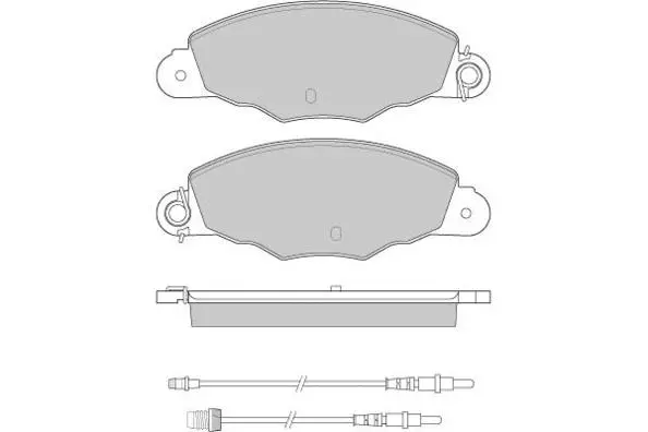 Kit de plaquettes de frein, frein à disque E.T.F. 12-0930
