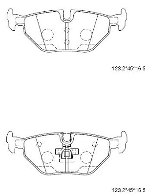 Kit de plaquettes de frein, frein à disque ASIMCO KD6793