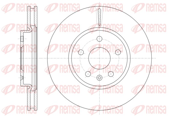 Disque de frein REMSA 61286.10