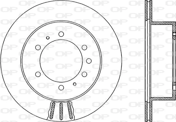 Disque de frein OPEN PARTS BDA1884.20