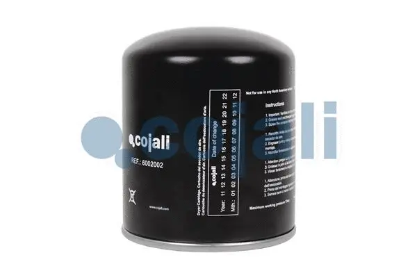 Cartouche de dessicateur, système d'air comprimé COJALI 6002002
