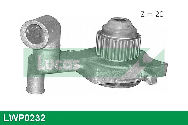 Pompe à eau, refroidissement du moteur LUCAS LWP0232