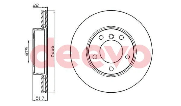 Disque de frein DEEVO BD25700