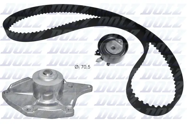 Pompe à eau + kit de courroie crantée DOLZ KD133