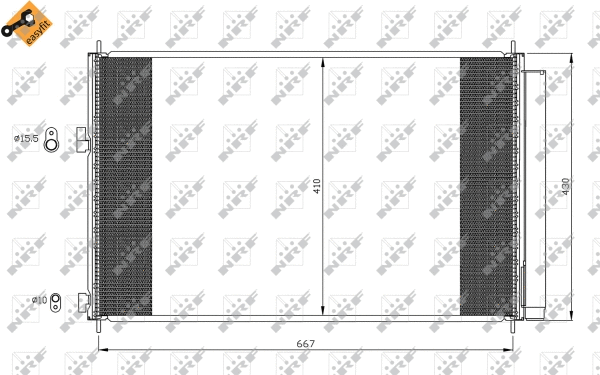 Condenseur, climatisation NRF 35641