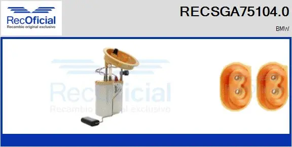 unité d'alimentation de carburant RECOFICIAL RECSGA75104.0