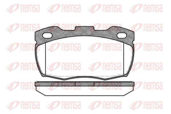 Kit de plaquettes de frein, frein à disque REMSA 0266.10
