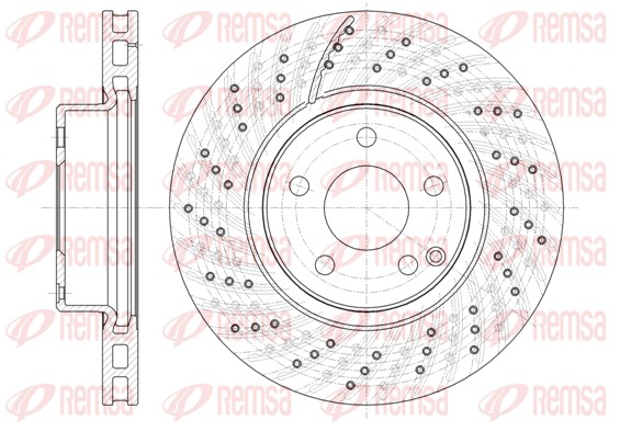 Disque de frein REMSA 61322.10