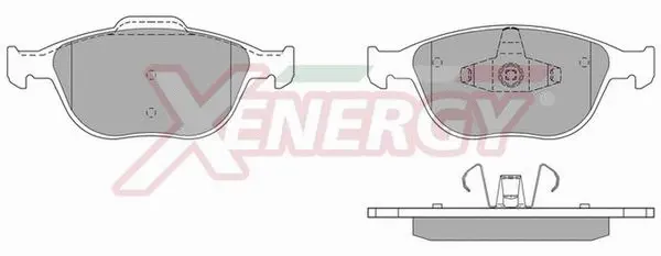 Kit de plaquettes de frein, frein à disque AP XENERGY X40863