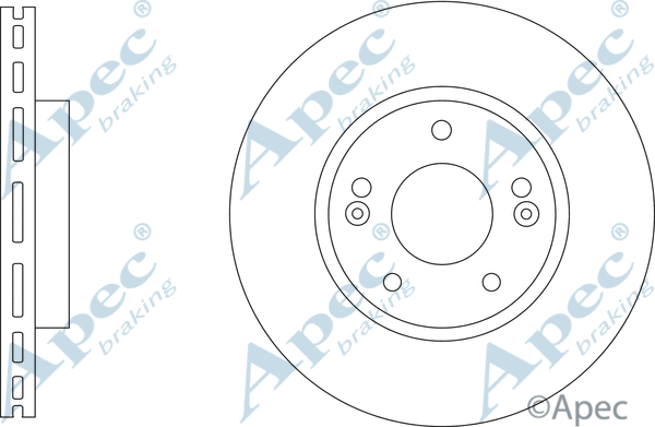 Disque de frein APEC DSK3371