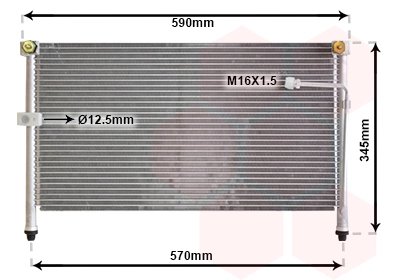 Condenseur, climatisation VAN WEZEL 27005112