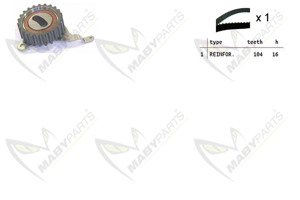 Kit de courroie crantée MABYPARTS OBK010523