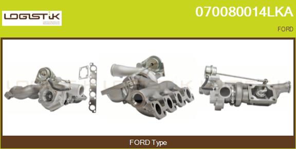 Turbocompresseur, suralimentation LGK 070080014LKA