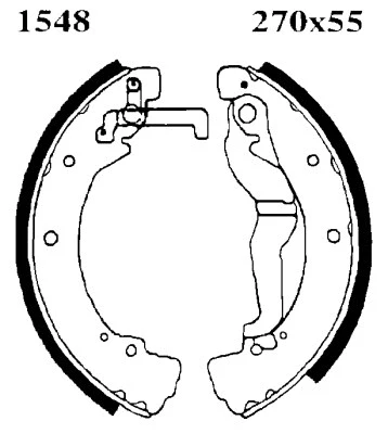 Jeu de mâchoires de frein BSF 01548
