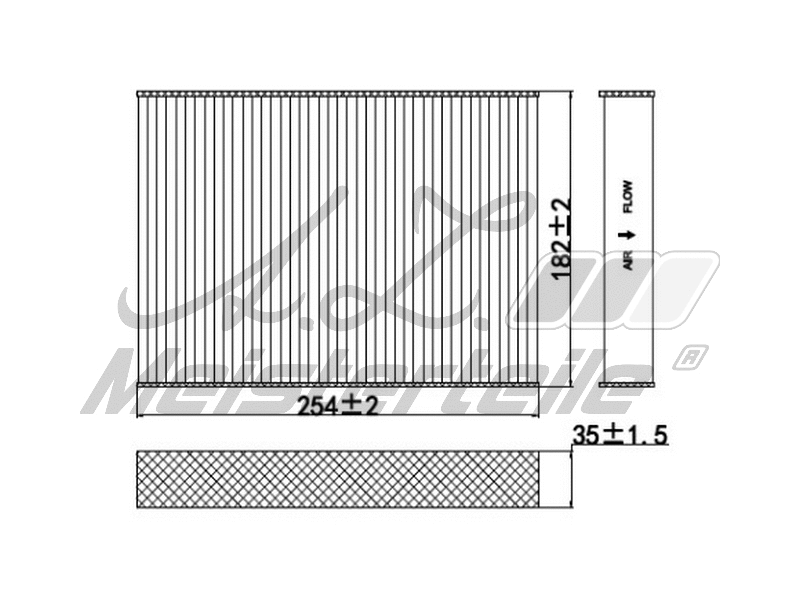 Filtre, air de l'habitacle A.Z. Meisterteile AZMT-41-010-1634