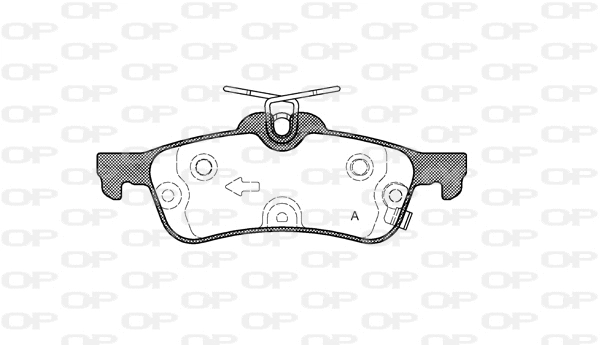 Kit de plaquettes de frein, frein à disque OPEN PARTS BPA0862.12