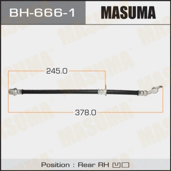 Flexible de frein MASUMA BH-666-1