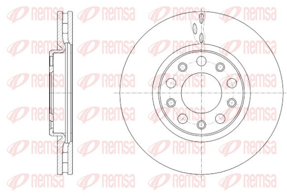 Disque de frein REMSA 61389.10