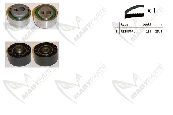 Kit de courroie crantée MABYPARTS OBK010219
