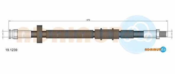 Flexible de frein ADRIAUTO 19.1239