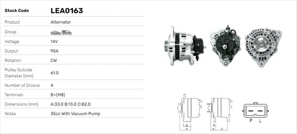 Alternateur LUSA LEA0163