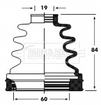 Jeu de joints-soufflets, arbre de commande BORG & BECK BCB2800