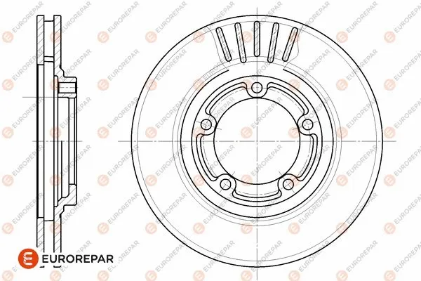 Disque de frein EUROREPAR 1676008180