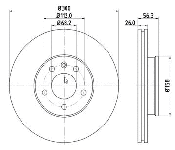 Disque de frein MTR 12108530