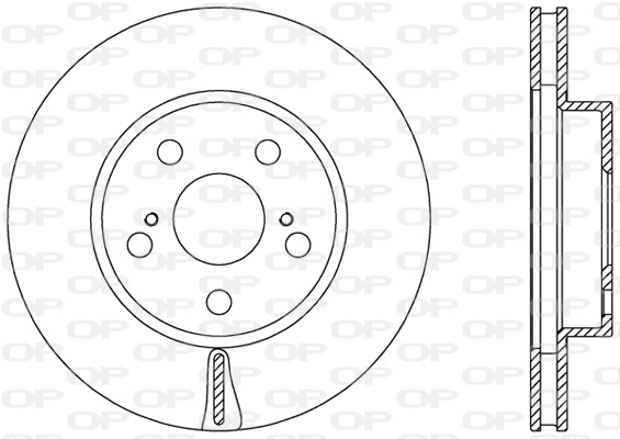 Disque de frein OPEN PARTS BDA2463.20