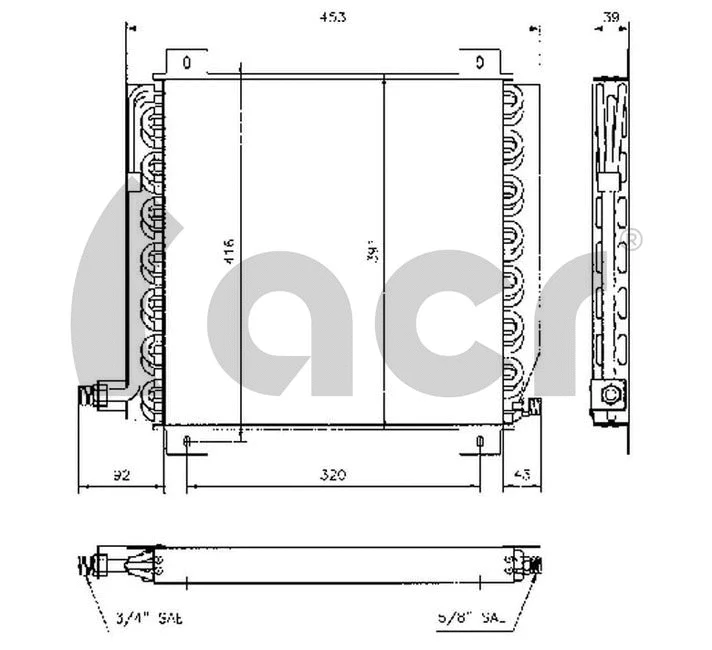 Condenseur, climatisation ACR 300249
