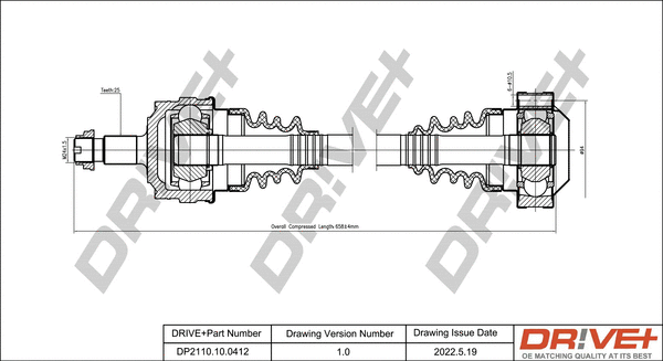 Arbre de transmission Dr!ve+ DP2110.10.0412