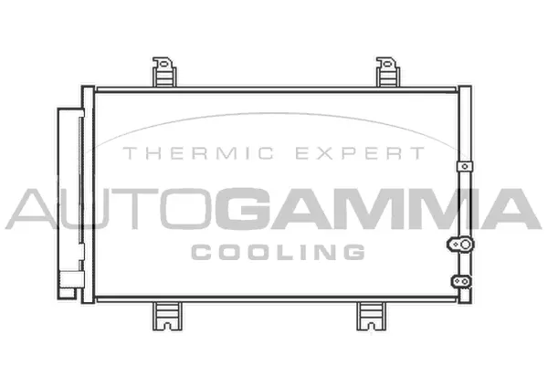 Condenseur, climatisation AUTOGAMMA 107292