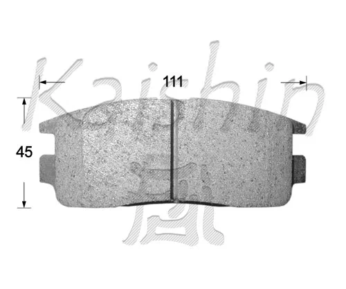 Kit de plaquettes de frein, frein à disque KAISHIN FK9063